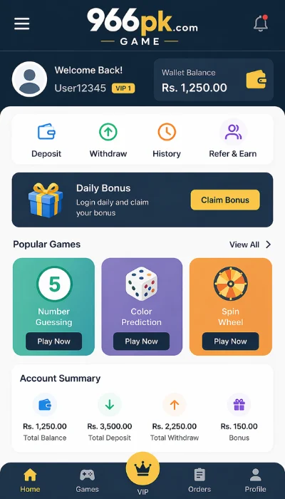 966pk.com game dashboard image