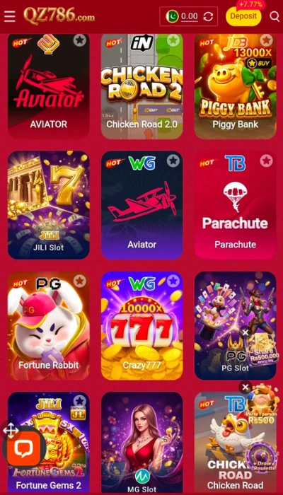 Qz786 game dashboard image