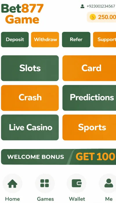 bet877 game dashboard image