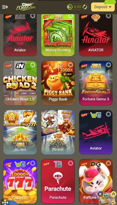 eq668 game dashboard image