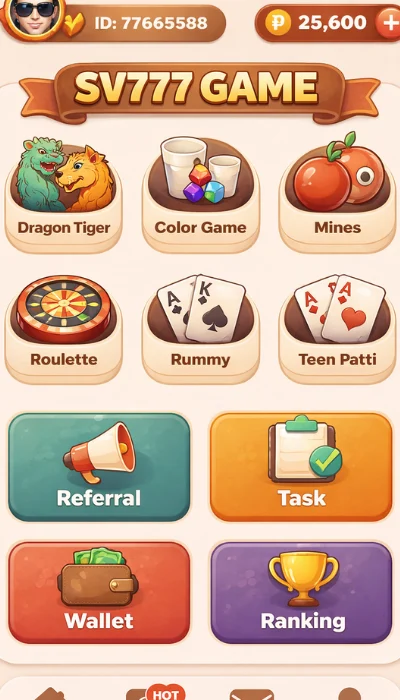 sv777 game dashboard image