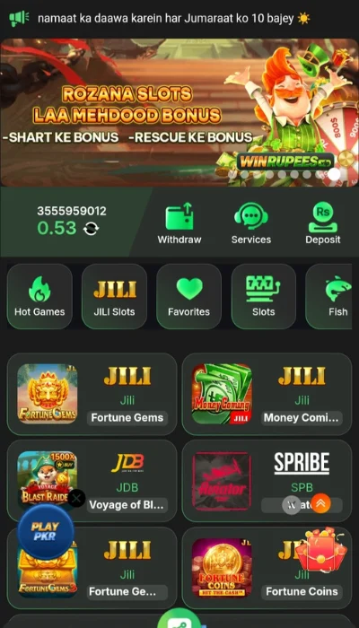WINRUPEES Game Dishboard image