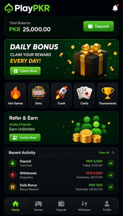 playpkr game dashboard image